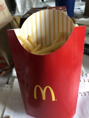 Half full large fries