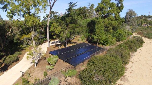 Ground Mount Solar Pool Heating Installation