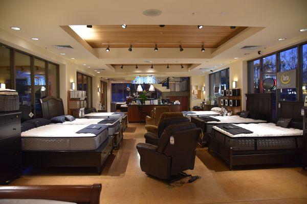 Luxury mattresses, recliners and a waterfall in the store!? I'm in!