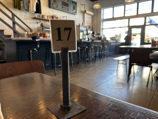 The cool bolt design table order number