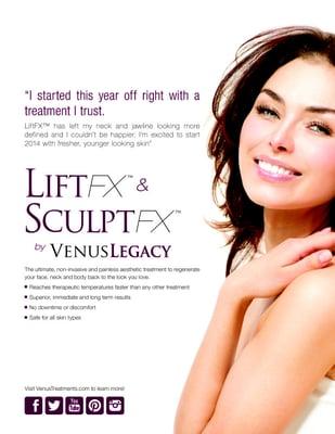 VL™ combats stubborn fat areas & cellulite using 3D™ MP2 energy that travels deep in the skin to create glowing, plumped skin.