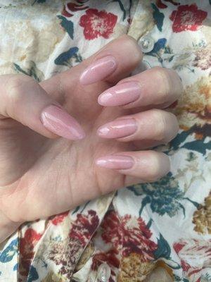 OPI dip nails with extensions done by Tin.