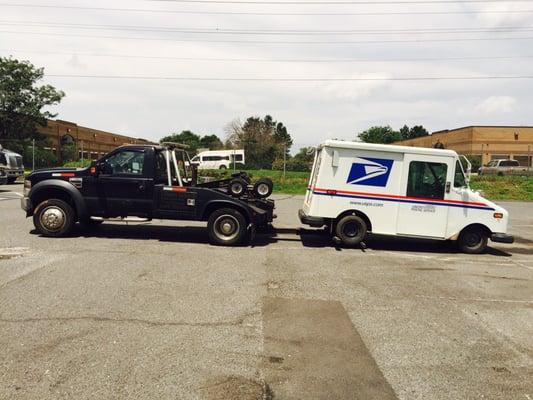 We tow for the local postal services also!!!