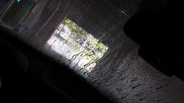 Inside my truck TOUCH LESS CAR WASH BABY!!