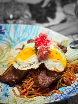 Soba Noodle with Short Ribs | @whaevaeats