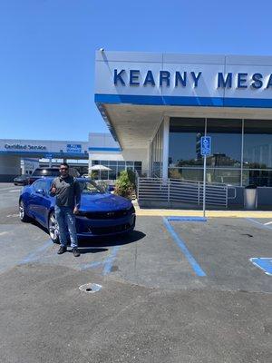 2022 Chevy Camaro 2LT purchased at Kearny Mesa Chevrolet.