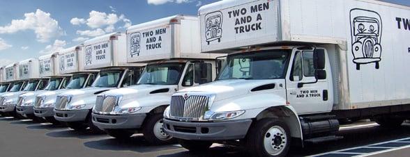 TWO MEN AND A TRUCK Charlotte has a fleet of 26 trucks.