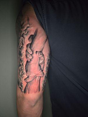 black and gray realism tattoo made by davinci_ink_tattos (david) 951-567-8285