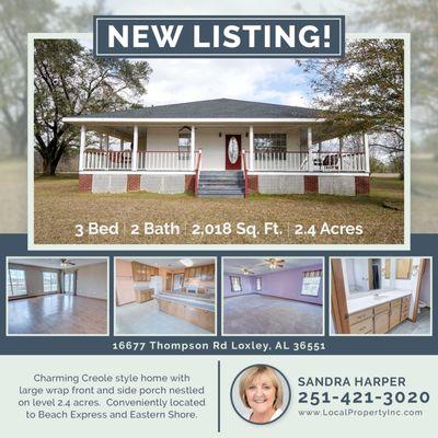 For more info about this new listing Call Sandra Harper 251-421-3020 https://myre.io/0ZpKCGER2Prb