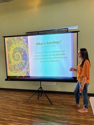 Teaching Intro to Astrology workshop