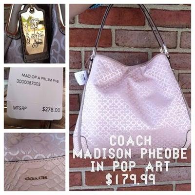 Sometimes Coach bags from the current season & new with tags come into Christine's!