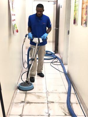 Grout cleaning