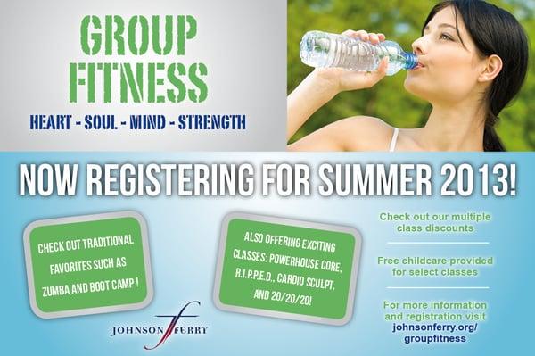 Johnson Ferry Sports offers year-round fitness classes and personal training through the Group Fitness Program.