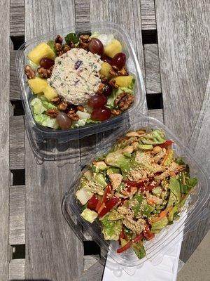 Salads with chicken