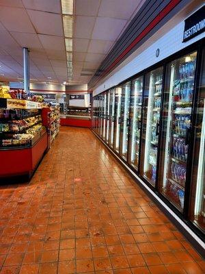 Good selection of snacks and beverages.