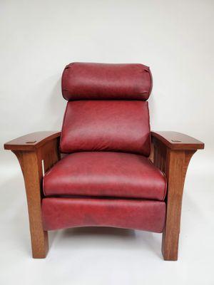 Refinishing and reupholstering a leather Stickley recliner