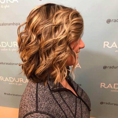 Amazing hair by the talented stylists at Radura Salon & Spa,  the best salon in Manchester, NH featuring Kevin Murphy products.