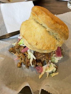 Pulled pork and coleslaw