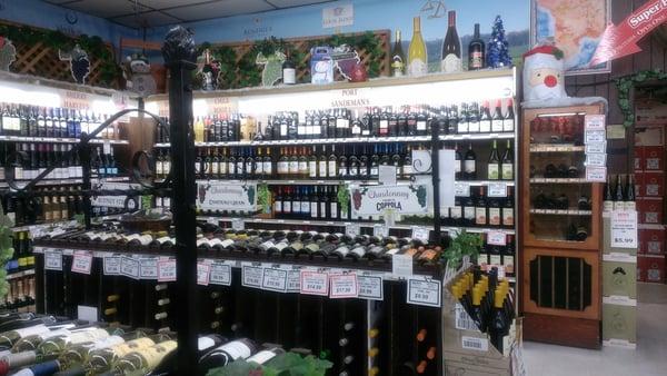 Huge wine assortment