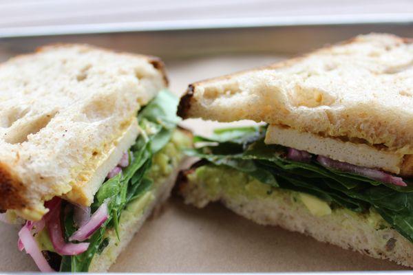 The Kite in the Rain (Vegan tofu sandwich) on sourdough