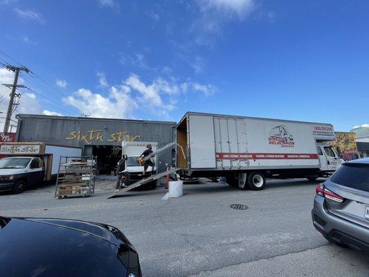 Loading up a FULL truck for us!