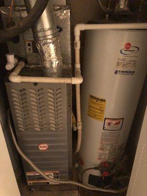 When I got in here the water heater did not have an emergency release value. I had to ask them to come out and put it on.