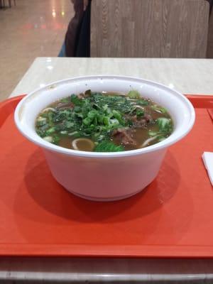 Beef noodle soup - to show depth