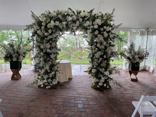 Chuppah for a wedding at Monteverde