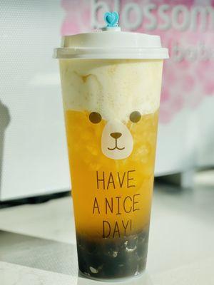 Panda Milk Cap in my choice bear cup today!