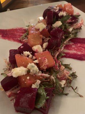 Beet Salad with blue cheese crumbles