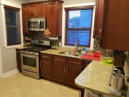 Kitchen so clean it sparkles