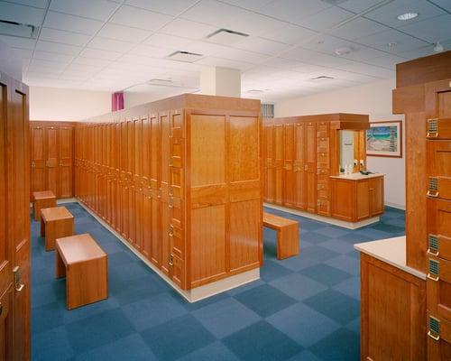 Luxury Locker room and complimentary toiletries