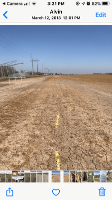 Gas line locate for new poles