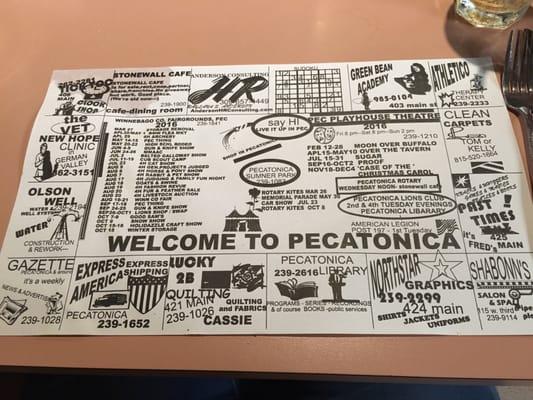 Old time placemat