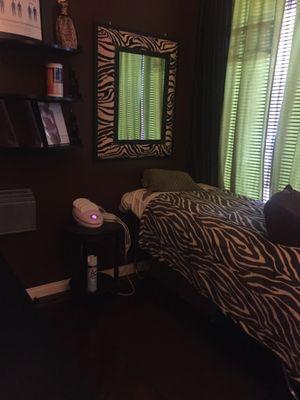 This is treatment room for laser lipo