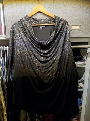 And a little comfy snazzy cowl neck top.