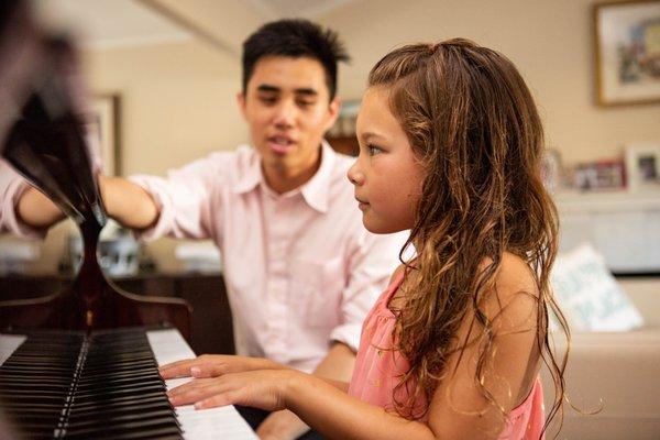 Fun yet focused music lessons in your home.