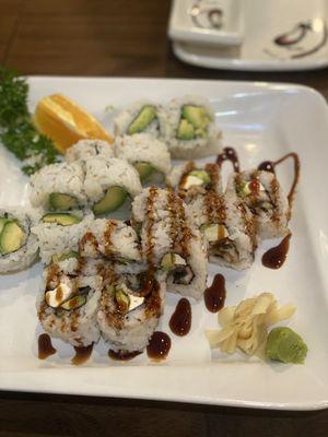 Avocado Roll, Unagi Roll