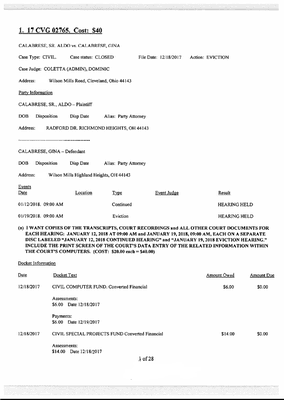 p1 of 28. 2nd Request for Records. Signature & address #s redacted.