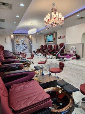 Pedicure seating