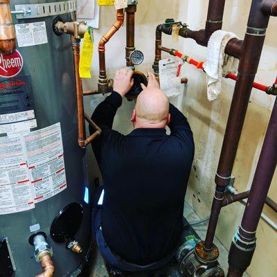 Installing a mixing valve