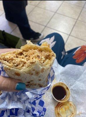 Chicken burrito (Don't remember the name of it)