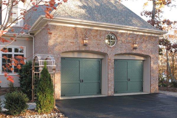 Carriage House doors in designer colors