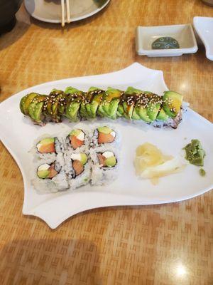 Walnut Creek roll and Philadelphia roll