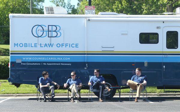 Mobile Outreach Office where we conduct Free Legal Advice Pop Ups