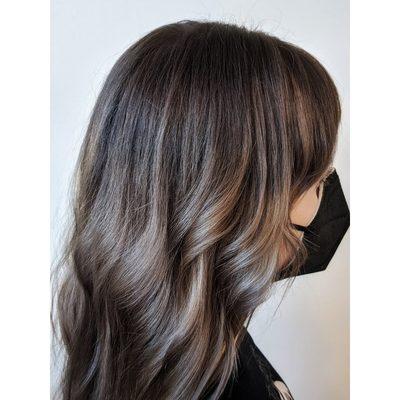 Mushroom brown balayage