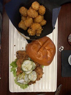 Nashville Fried Chicken with Truffle Tots