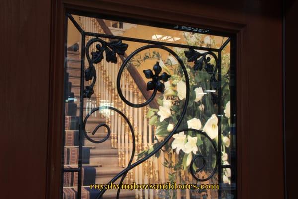 Wrought Iron Glass design for your Royal Entry Door