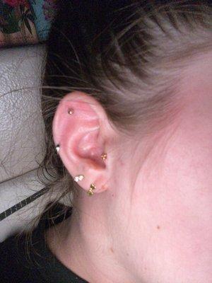 Tragus piercing