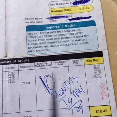 It took CareFirst 10 months -- and hours of employee time and arguing -- to pay a ROUTINE blood work claim of $10.42. Shocking.